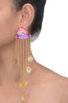 Shop_Aditi Bhatt_Multi Color Paradise Falls Dangler Earrings _at_Aza_Fashions