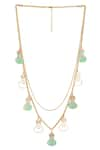 Buy_Aditi Bhatt_Blue Happy Bulbs Layered Necklace _at_Aza_Fashions