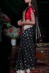 Shop_Shimai Jayachandra_Black Banarasi Silk Woven Floral Saree  _at_Aza_Fashions