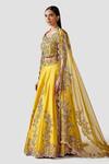 Swati Narula_Yellow Lehenga And Blouse Raw Silk Hand Friya Bridal Set  _Online_at_Aza_Fashions