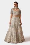 Buy Swati Narula Ivory Net, Lining Raw Silk Faeezah Hand Embroidered Bridal Lehenga Set at Aza Fashions Buy_Swati Narula_Ivory Net, Lining Raw Silk Faeezah Hand Embroidered Bridal Lehenga Set _at_Aza_Fashions