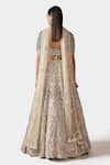 Shop Swati Narula Ivory Net, Lining Raw Silk Faeezah Hand Embroidered Bridal Lehenga Set at Aza Fashions Shop_Swati Narula_Ivory Net, Lining Raw Silk Faeezah Hand Embroidered Bridal Lehenga Set _at_Aza_Fashions