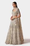 Swati Narula Ivory Net, Lining Raw Silk Faeezah Hand Embroidered Bridal Lehenga Set Online at Aza Fashions Swati Narula_Ivory Net, Lining Raw Silk Faeezah Hand Embroidered Bridal Lehenga Set _Online_at_Aza_Fashions