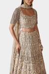 Shop Swati Narula Ivory Net, Lining Raw Silk Faeezah Hand Embroidered Bridal Lehenga Set Online at Aza Fashions Shop_Swati Narula_Ivory Net, Lining Raw Silk Faeezah Hand Embroidered Bridal Lehenga Set _Online_at_Aza_Fashions