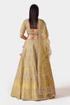 Shop_Swati Narula_Yellow Lehenga And Blouse Organza Hand Nohreen Bridal Set  _at_Aza_Fashions