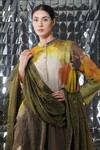 Yavi_Multi Color Cotton Tissue Cupid Printed Tunic_at_Aza_Fashions