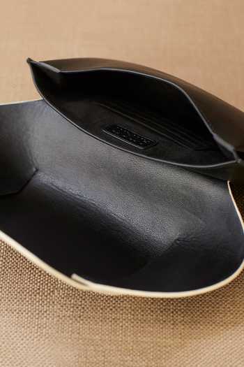 Buy_Ampm_Black Amina Faux Leather Clutch _Online_at_Aza_Fashions