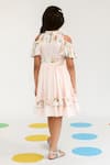 Shop_Littleens_Yellow Cotton Ruffles Ribbon Of Moonlight Dress _at_Aza_Fashions