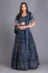 Buy House Of Tushaom Blue Tulle Cutdana, Sequin, Nakshi And Applique Embroidered Bridal Lehenga Set at Aza Fashions Buy_House Of Tushaom_Blue Tulle Cutdana, Sequin, Nakshi And Applique Embroidered Bridal Lehenga Set _at_Aza_Fashions