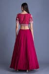Shop House Of Tushaom Pink Raw , Chanderi And Tulle Resham, Sequin & Crinkled Lehenga Set at Aza Fashions Shop_House Of Tushaom_Pink Raw , Chanderi And Tulle Resham, Sequin & Crinkled Lehenga Set _at_Aza_Fashions