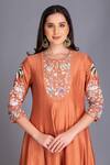 Buy House Of Tushaom Orange Chanderi And Organza Embroidery Sequin & Anarkali Set Online at Aza Fashions Buy_House Of Tushaom_Orange Chanderi And Organza Embroidery Sequin & Anarkali Set _Online_at_Aza_Fashions
