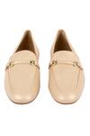 Shop_Vanilla Moon_Beige Cara Stack Heel Loafers_at_Aza_Fashions