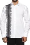 Paresh Lamba Signatures_White Cotton Lace Embroidered Shirt_at_Aza_Fashions