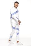 PARESH LAMBA SIGNATURES_White Cotton Stripe Pattern Shirt _Online_at_Aza_Fashions