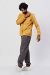 Buy_Emblaze_Yellow Suede Jacket _at_Aza_Fashions