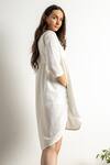 Shop_Doodlage_White Naomi Upcycled Cotton Dress_Online_at_Aza_Fashions