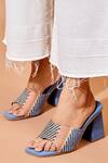 Tiesta_Blue Open Toe Block Heels_Online_at_Aza_Fashions