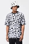 Buy_Genes Lecoanet Hemant_White Tulle Printed Polka Dot Layered T-shirt  _at_Aza_Fashions