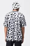 Shop_Genes Lecoanet Hemant_White Tulle Printed Polka Dot Layered T-shirt  _at_Aza_Fashions