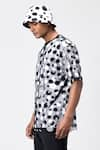 Buy_Genes Lecoanet Hemant_White Tulle Printed Polka Dot Layered T-shirt  _Online_at_Aza_Fashions