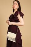 Buy_Quirky Tales_Off White Embroidery Evelyn Pearl Bag_Online_at_Aza_Fashions