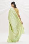 Shop_Resa by Ushnakmals_Green Katan Silk Woven Shikargah Pattern Saree _at_Aza_Fashions