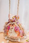 Shop_Payal Singhal Accessories_Multi Color Print African Potli _at_Aza_Fashions