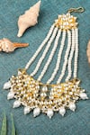 Auraa Trends_Gold Plated Kundan Embellished Passa _Online_at_Aza_Fashions