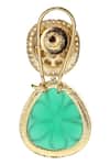 Shop_Auraa Trends_Gold Plated Diamonds, Stones Kundan Embellished Earrings _Online_at_Aza_Fashions