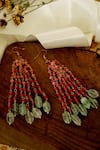 Buy_Do Taara_Green Stones Dangler Earrings _Online_at_Aza_Fashions