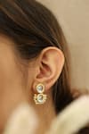 Buy_Do Taara_Gold Plated Kundan Earrings_Online_at_Aza_Fashions