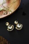 Buy Do Taara Gold Plated Kundan Encrusted Earrings at Aza Fashions Buy_Do Taara_Gold Plated Kundan Encrusted Earrings _at_Aza_Fashions