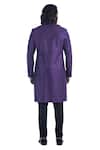 Shop_Poonam Kasera_Purple Silk Asymmetric Bandhgala Set_at_Aza_Fashions