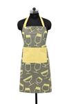Shop_House This_Grey 100% Cotton Printed Pipa Kitchen Set_at_Aza_Fashions