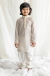 Buy_Chotibuti_Off White Kurta Cotton Textured And Pant Set _at_Aza_Fashions