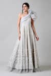 Buy Geisha Designs Off White Nylon, Polyester And Viscose Sequin & Crystals One Shiraz Gown at Aza Fashions Buy_Geisha Designs_Off White Nylon, Polyester And Viscose Sequin & Crystals One Shiraz Gown _at_Aza_Fashions