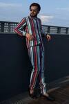 Buy Agape Multi Color Cotton Stripe Pattern Pant Set Online at Aza Fashions Buy_Agape_Multi Color Cotton Stripe Pattern Pant Set_Online_at_Aza_Fashions