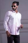 Buy_Agape_Pink Cotton Linen Printed Floral Shirt _Online_at_Aza_Fashions