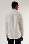 Shop_Countrymade_Ivory Linen Embroidery Abstract Shirt _at_Aza_Fashions