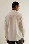 Shop_Countrymade_Ivory Linen Printed Abstract Shirt _at_Aza_Fashions