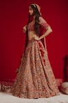 Aangan by Parul_Raw Silk Embroidered Lehenga Set_Online_at_Aza_Fashions