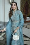 Buy_Sana Barreja_Blue Net Hand Embroidered Floral-paisley Shahana Jacket Gharara Set For Women_Online_at_Aza_Fashions