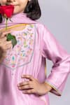 Buy_Boteh_Purple Chanderi Silk Embroidery Floral Kurta Set _Online_at_Aza_Fashions