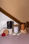 Buy_Clay Essentials_Black Frosted Glass And Wax Scented Candles Set Of 3_at_Aza_Fashions
