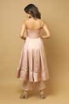 Shop_Ahi Clothing_Pink Anarkali And Palazzo: Heavy Satin Plain Square Neck Set For Women_at_Aza_Fashions