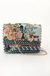 Buy_The Garnish Company_Blue Printed Fleur Floral Sling Bag _at_Aza_Fashions