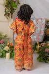 Shop Lil Angels Orange Muslin, Cotton Gota Patti, Sequins Patola Print Top And Pant Set at Aza Fashions Shop_Lil Angels_Orange Muslin, Cotton Gota Patti, Sequins Patola Print Top And Pant Set _at_Aza_Fashions