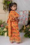 Buy Lil Angels Orange Muslin, Cotton Gota Patti, Sequins Patola Print Top And Pant Set Online at Aza Fashions Buy_Lil Angels_Orange Muslin, Cotton Gota Patti, Sequins Patola Print Top And Pant Set _Online_at_Aza_Fashions