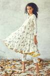 Buy Kharakapas White Cotton Floral V Neck Gulbahaar Printed Anarkali And Pant Set Online at Aza Fashions Buy_Kharakapas_White Cotton Floral V Neck Gulbahaar Printed Anarkali And Pant Set _Online_at_Aza_Fashions