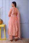 Shop Abbaran Pink Kurta And Dupatta Chanderipalazzo- Cotton Chanderi Gathered Palazzo Set at Aza Fashions Shop_Abbaran_Pink Kurta And Dupatta Chanderipalazzo- Cotton Chanderi Gathered Palazzo Set _at_Aza_Fashions